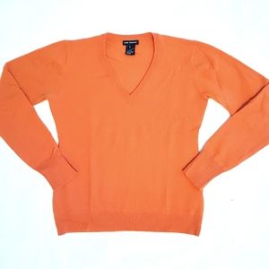 Club Monaco V-neck Wool Fall Autumn sweater orange